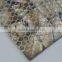 Colored Brown River shell mosaic tile,seamless on mesh