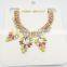 New coming chunky gemstone women costume statement necklace