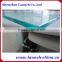 edges polished tempered glass panel for swimming pool fence