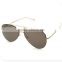 High Quality metal frame Resin Lence Vintage Retro Reflective Sunglasses