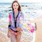 Fashion scarf 2016 peony printed multi wear beach dress