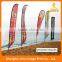 2016 wholesale Outdoor advertising promotion feather beach flags flying banner/beach flag