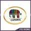 Newest Popular design lapel pin with logo printing no nold fee gifts