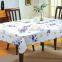 beautiful Square flower printed vinyl tablecloth for restaurant using