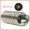 LuckySun 304 stainless steel mini LED flashlight in led flashlights 16340 torch light rechargeable battery