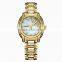 Kingsky KY054 Gold Plated Women Fashion Hand Watch for Girl