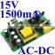 ac to dc power supply 240v 230v 220v 110v ac to 15v dc step down converter circuit bare board 0- 1.5A /1500mA