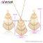 63234 Xuping Fashion Dubai 18k Gold Metal Pendant Earring Jewelry Set Charming Gold Jewellry Set