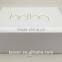 White Color Gold Foil Paper Folding Gift Boxes Custom