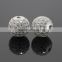 Grade AAA 8mm Natural White Zircon Balls With 24k Gold Plated CZ Jewelry