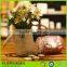 wholesale decorative round glass candle jars and lids for wedding tablet centerpieces