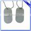 Promotion cheap custom souvenir silver dog tag with chain