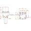 brass valve sensor sanitary water solenoid valve 24V safety valve
