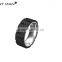 new design black tungsten wedding band with black plating carbon fiber ring