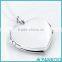 S925 Silver Vintage Wing Pendant, Fashion Heart Shape Photo Frame Locket Pendant Necklace