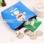 Fancy Promotion gift PU Leather Zipper Mini small cheap cartoon blue Doraemon printing pouch wallet euro coin purse wholesale