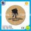 Custom christmas printed round cork coaster from china