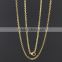 2016 New Products Stainless Steel 18Ct Gold Chain