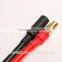 New Female T-Plug to 5.5mm Bullet Male Connector Adapter 12awg 5cm for RC Power