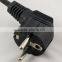 Flexible electrical cord high quality France 2 Pin Ac Power Plug
