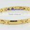 Two-tone magnet men's gold bracelet 18k jewelry