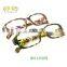 2015 high quality Leopard grain cheap half frame sexy reading glasses