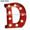 electronic illuminated letter bulb sign / light box sign letters