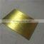 gold plating custom made signboard Electrical safety sign made of metal