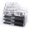 New style clear 3 drawer acrylic makeup organizer lipstick cosmetics