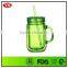 wholesale bpa free double wall 20oz mason jars with plastic lid