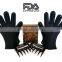 Wholesale custom FDA food grade non stick high heat resistant finger bbq gloves