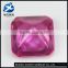 Synthetic (lab created) square shape ruby corundum gemstones for sale