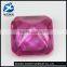 Synthetic (lab created) square shape ruby corundum gemstones for sale