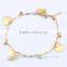 Hot selling stainless steel anklets women jewelry with abundant in stock