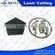 customized size laser cut pattern aluminium sheet
