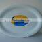 Plastic large oval tray/outdoor platter/serving tray white 52x37cm #TG22580