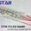 4MM Width 0.1W 5730 72leds/m Indoor Frame Edgelit LED backlit Light box