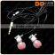Sport promotion metal earphones in-ear wired earphone for MP3 player
