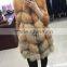 new arrival real red fox fur waistcoat for women FV91