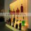 liquor display rack ,wine back bar,with water bubble and let lighting