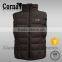 Custom high quality fashion navy down feather stand collar winter lightweight men's waistcoat