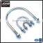 Zinc Plated Hot-rolled Steel U Bolt with Washer and Nut