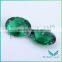 Checker board faceted oval cut green spinel for waxing