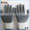 BSSAFETY 10 gauge nylon knitted grey nitrile coated glove for industrial work use
