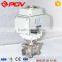 high quality 3 pcs welding type stainless steel electric ball valve 3inch