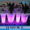 waterproof glow outdoor furniture illuminated color led solar light plastic garden pots