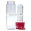 700ML Outdoor Sports Fruit Infusing Infuser Health Lemon Bottle Juice Maker with Flip Lid For Home Traveling Climbing