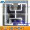 Powder coated aluminium extrusion h profile aluminium price per kg