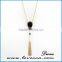 tassel teardrop gemstone gold druzy pendant necklace