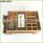 Bamboo desktop organizer office supply organizer caddy Homex-BSCI Factory